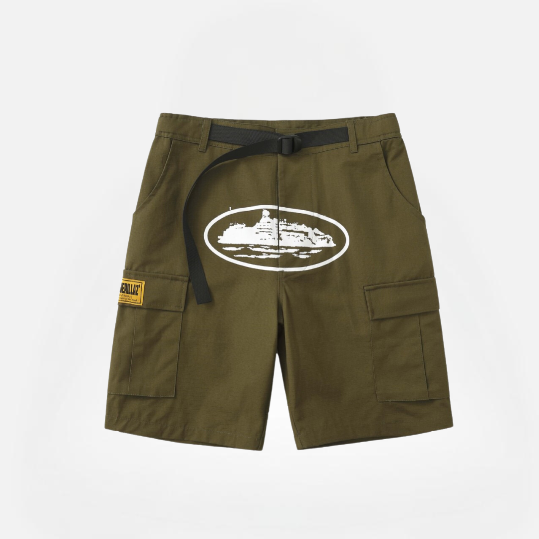 SHORT CARGO CORTEIZ DARK GREEN