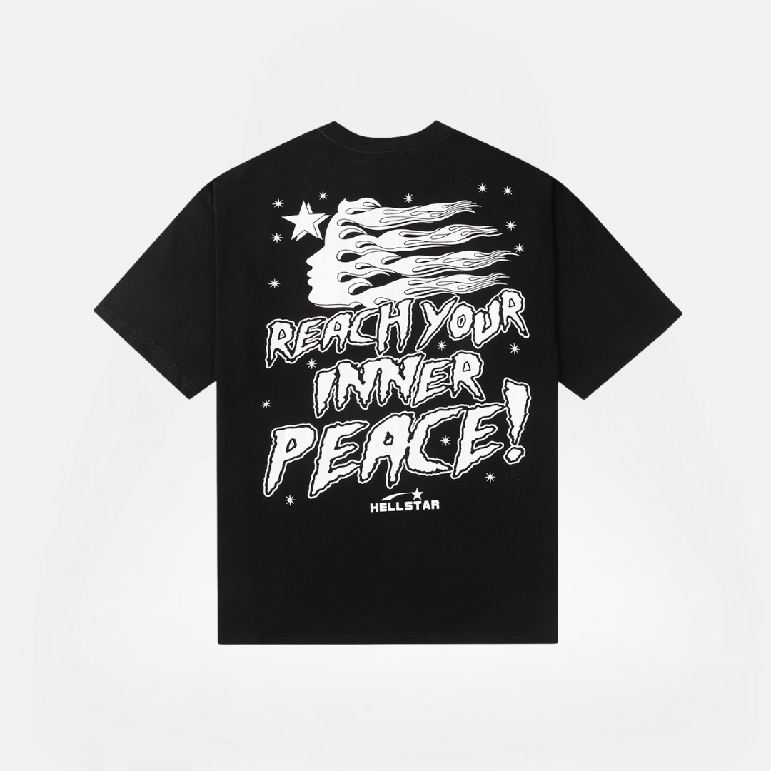 POLERA HELLSTAR INNER PEACE BLACK