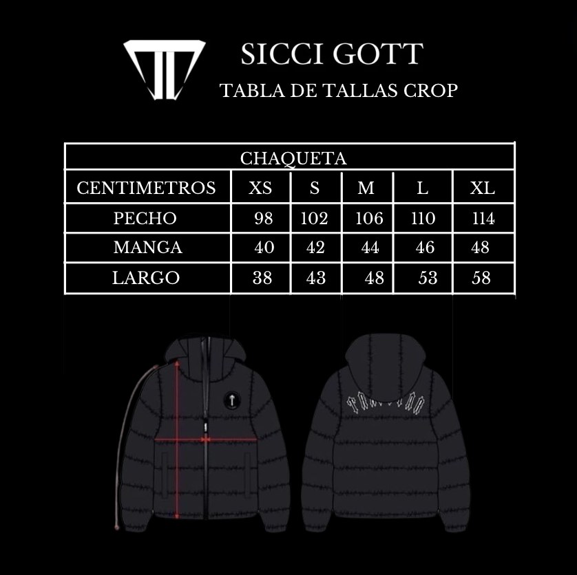 CHAQUETA PUFFER CROP DECODED 2.0 BLACK