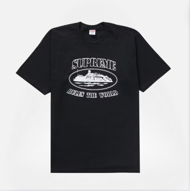 POLERA CORTEIZ POR SUPREME BLACK