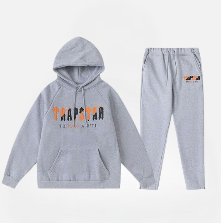 CONJUNTO CHENILLE DECODED GREY ORANGE