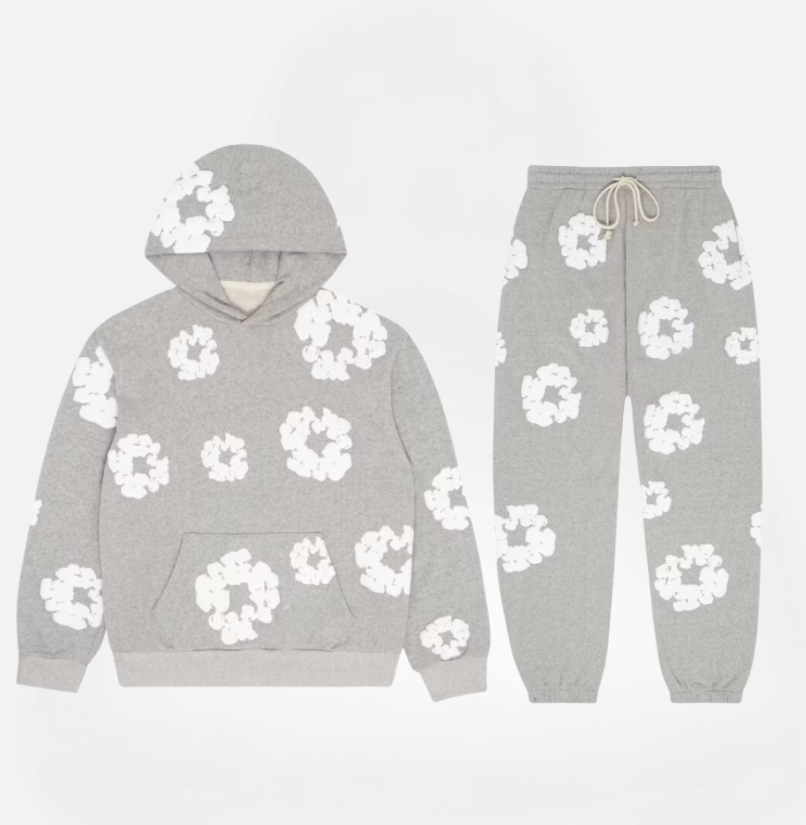 CONJUNTO DENIM TEARS GREY