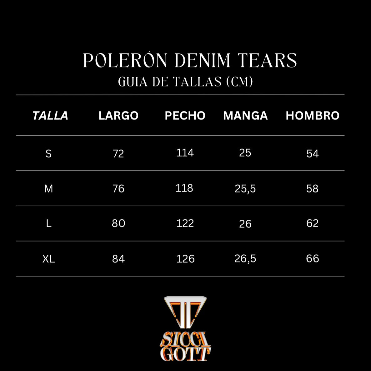 POLERON DENIM TEARS BLACK