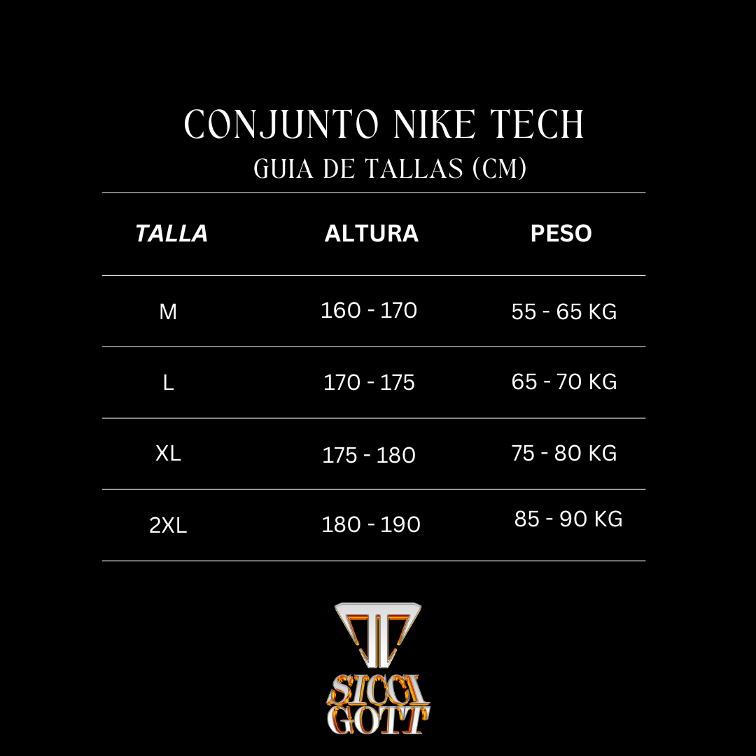 CONJUNTO NIKE TECH FLEECE BLACK