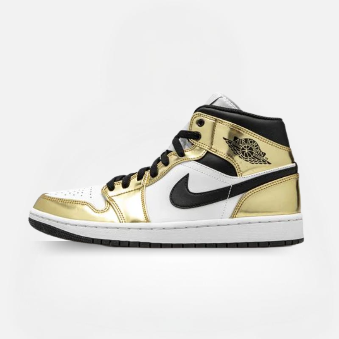 JORDAN 1 RETRO MID METALLIC GOLD